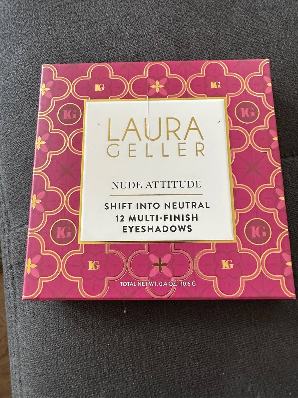 Laura Geller Nude Attitude 12 Multi-Finish Eyeshadow Palette 10.6g NEW